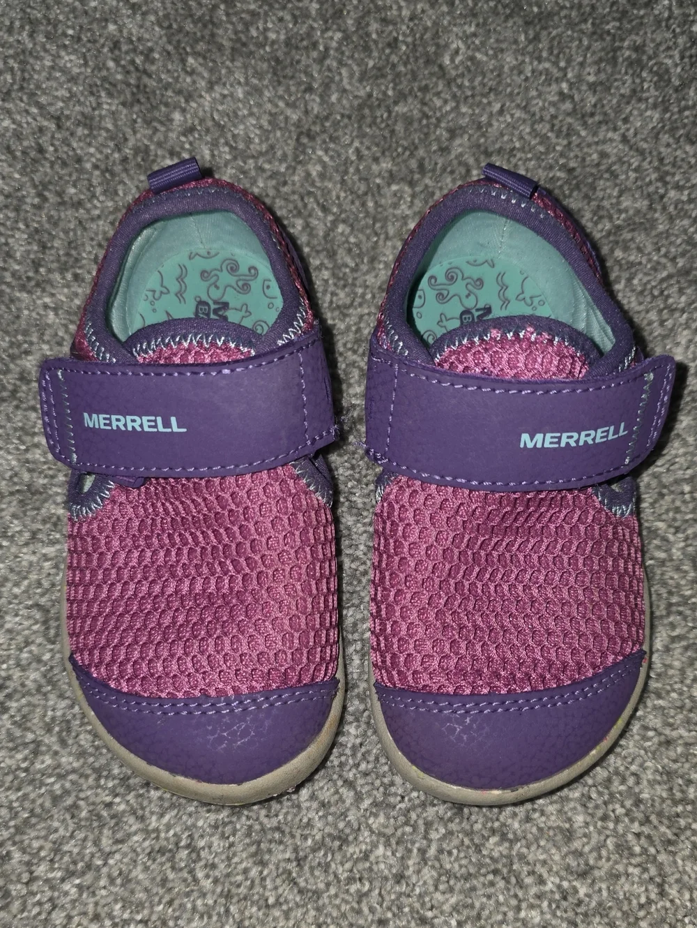 Merrell KidsBare Steps H20 Kids Pink/Purple/Turquoise 6M Toddler